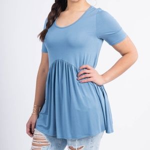 NWT Agnes & Dora Muse Tunic - Pale Indigo